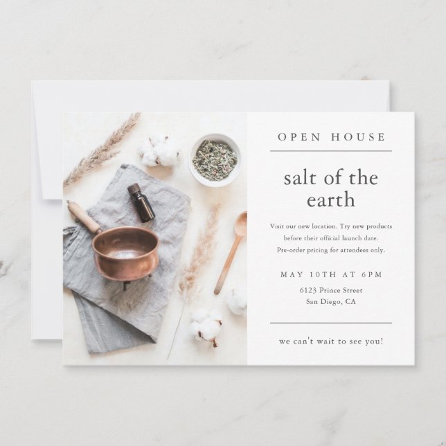 Simple moderne Photo Business Open House (Devant)