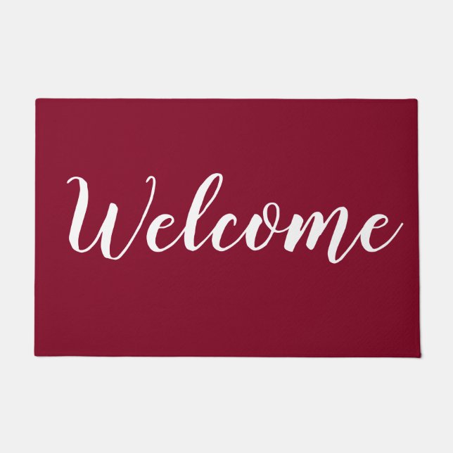 Simple Moderne Tapis de Bienvenue en Typographie S (Devant)