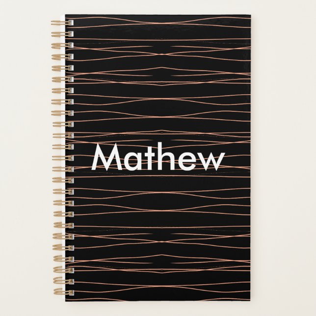 Simple monogramme ajouter votre nom lettre man min (Devant)