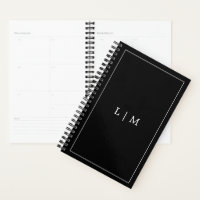 Simple Monogramme Black Business