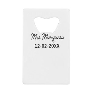 simple monogramme minimaliste Mme M. nom date anné