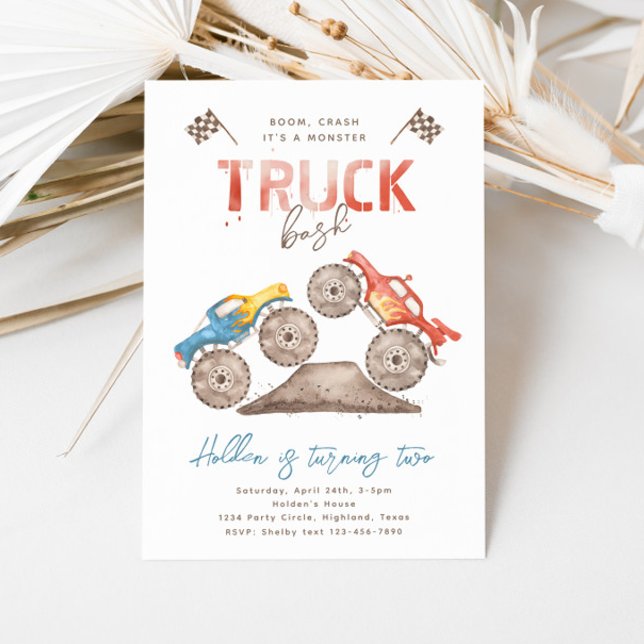 Simple Monster Truck Invitation Anniversaire | Mod (Créateur téléchargé)