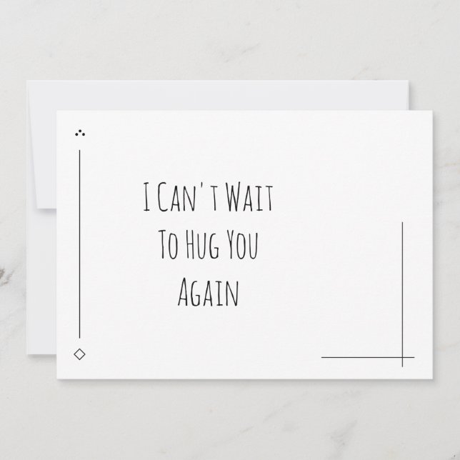 Simple Noir & Blanc Je ne peux pas attendre de vou (Devant)