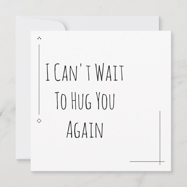 Simple Noir & Blanc Je ne peux pas attendre de vou (Devant)