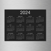 2023-2024 Calendrier magnétique pour frigo Magnet