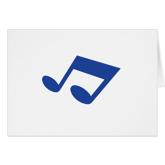 Simple note bleue (Devant horizontal)