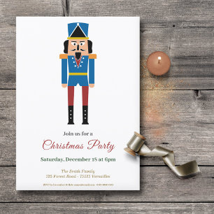 Simple Nutcracker Christmas Party Invitation