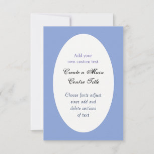 Simple ovale Pâques ou Mariage Invitation personna