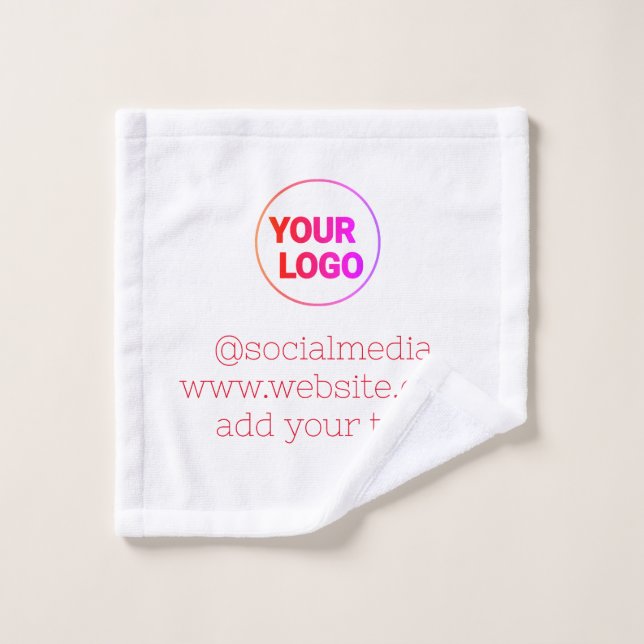 simple personnalisé minimal ajouter votre logo adr (Gant de toilette)
