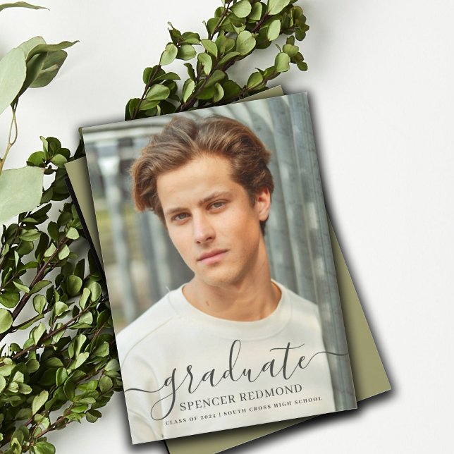 Simple Photo Faire-part d'études secondaires (Créateur téléchargé)