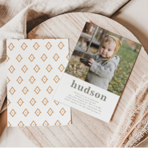 Simple Photo Invitation Anniversaire Minimaliste