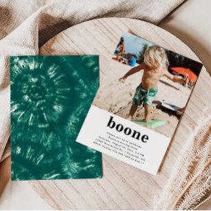 Simple Photo Invitation Anniversaire   Tie Dye