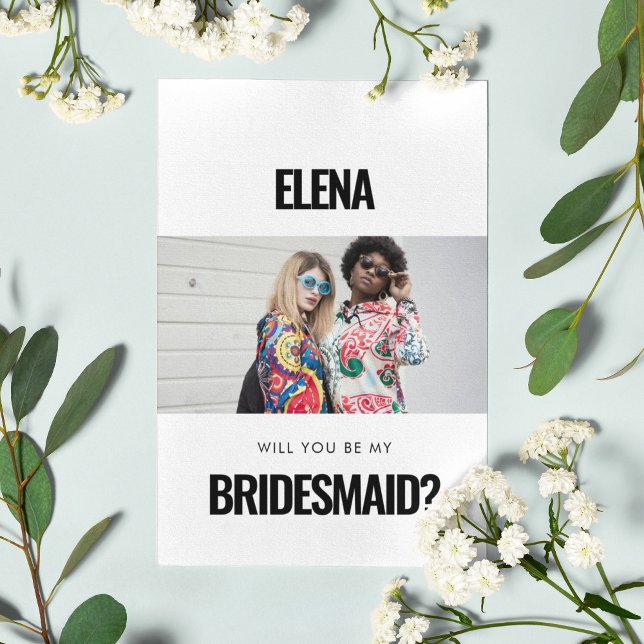 Simple photo minimaliste Serez-vous ma demoiselle  (Créateur téléchargé)