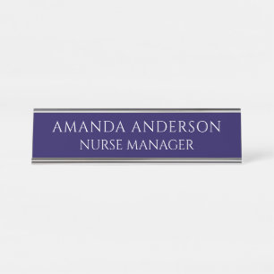 Simple plaque personnalisée avec nom de directeur