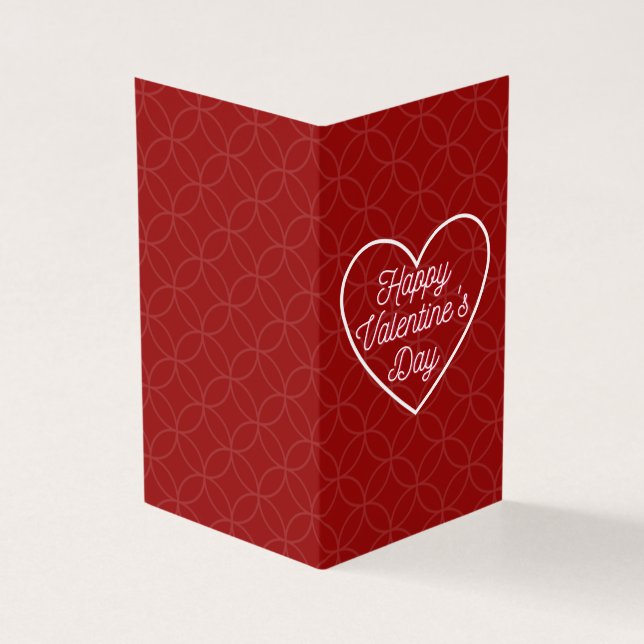 Simple Platon Valentine Carte pour notes 25pk (Outside)