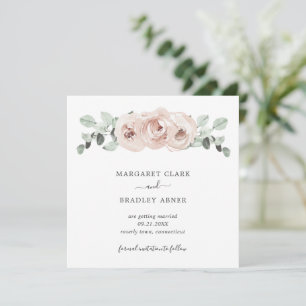 Simple rose florale photo mariage élégant