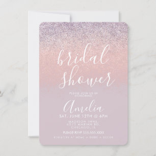 Simple Rose Gold Rose Poudré Fête de Mariage Paill