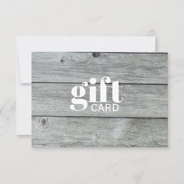 Simple Rustic White Beauté Certificat cadeau perso (Devant)