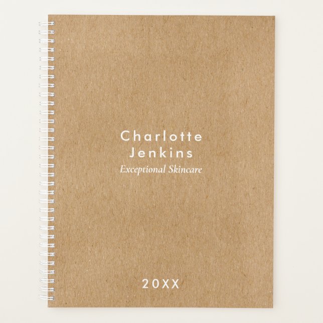 Simple Rustique Kraft Moderne Entreprise Professio (Devant)