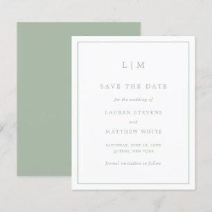 Simple Sage Green Budget Mariage Enregistrer la da