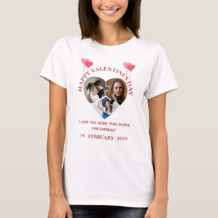 Simple Saint Valentin Photos en T-shirt Amour