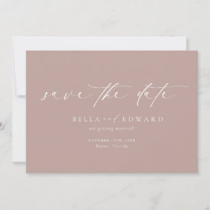 Simple Script Dusty Rose Enregistrer La Carte Post