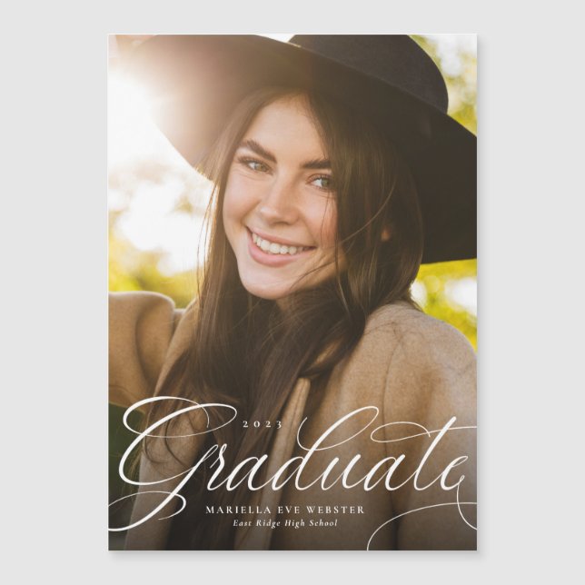 Simple script graduate vertical graduation magnet (Devant)