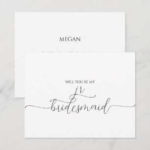 Simple Script Minimal Junior Bridesmaid Propositio