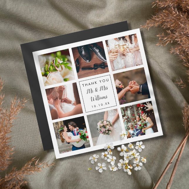Simple Script Photo Collage Mariage Merci  (Créateur téléchargé)