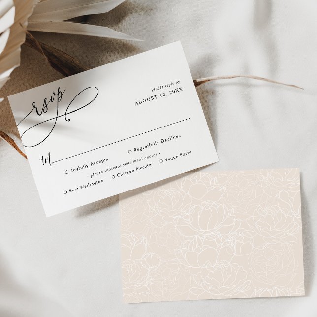 Simple Script Wedding Rsvp avec la carte d'options (Créateur téléchargé)