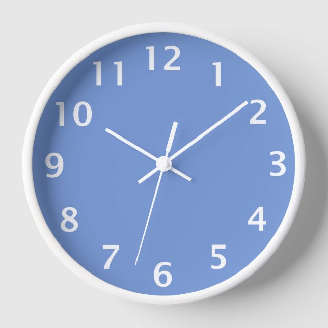 Simple Social Horloge Bleu (Recto)