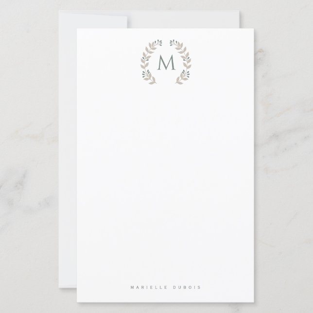 Simple Styled Monogram stationary (Devant)