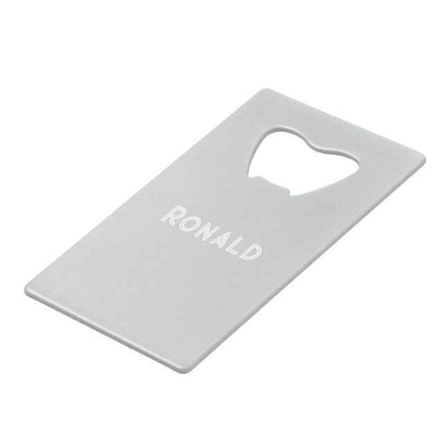 Simple Stylish Bottle Opener Custom Text Bar Key (Dos Angle)