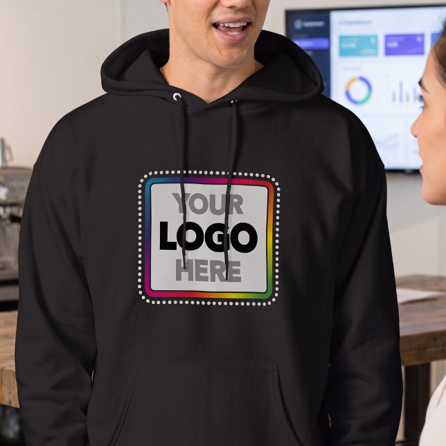 Simple Sweat à capuche avec logo d'entreprise - Gr (Créateur téléchargé)