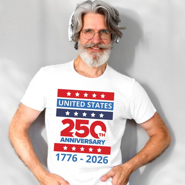 Simple T-Shirt pour le 250e anniversaire des États (Créateur téléchargé)