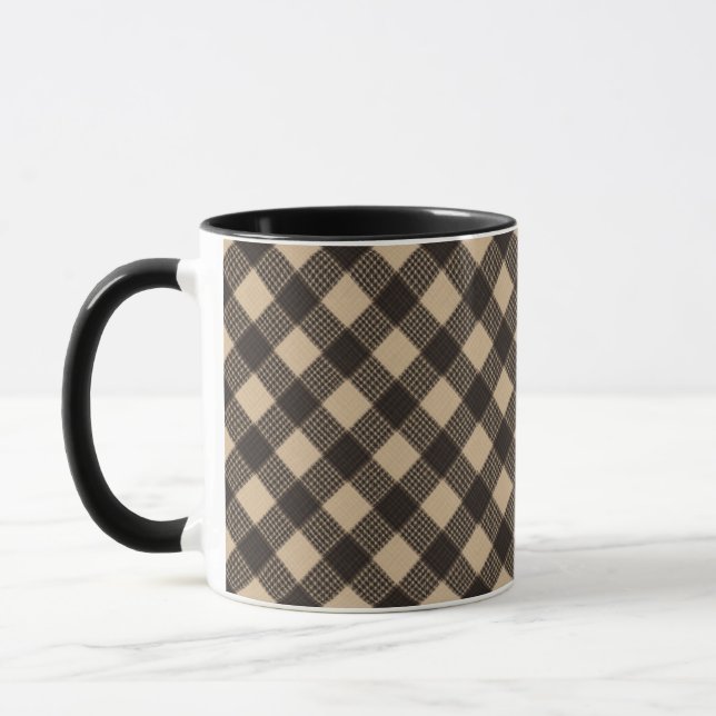 Simple tasse à chèque brun (Gauche)