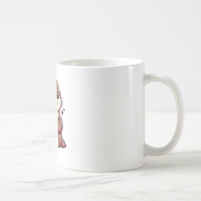 simple tasse de loutre mignonne (Droite)