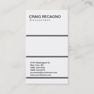 Simple tendance Cute Carte de visite noir blanc cl