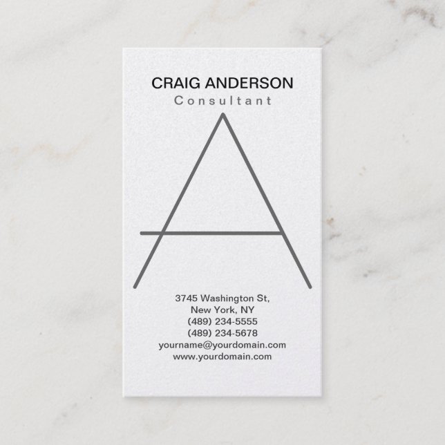 Simple tendance mignon Carte de visite simple (Devant)