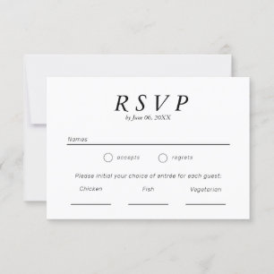Simple typographie noir et blanc pour réponse de m