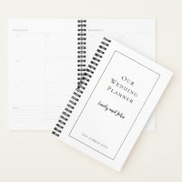 Simple typographie noire et Mariage de bordure