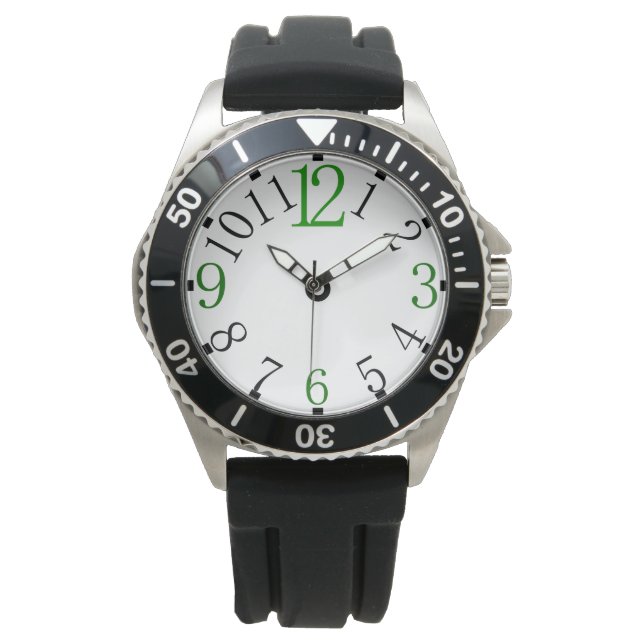 simple visage de montre avec différentes couleurs (devant)