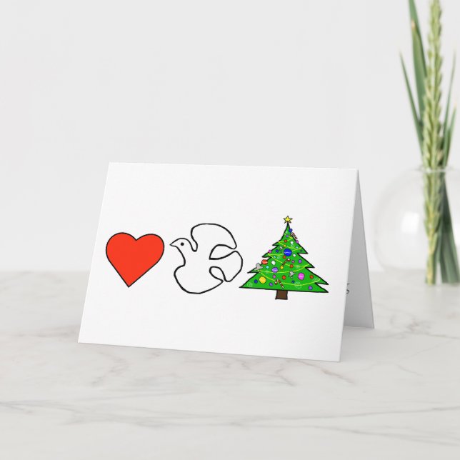 Simple voeux de carte de Noël (Devant)
