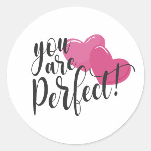 Simple Vous Êtes Parfait Valentine Sticker