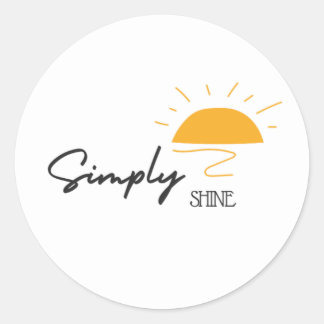 Simplement Briller Sunshine Bright Circle Sticker
