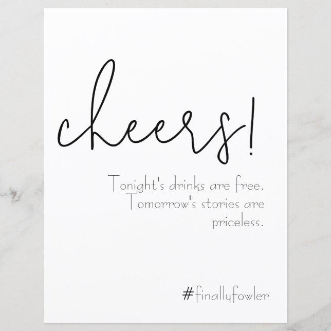 Simplement élégant panneau à barre ouverte (Devant)