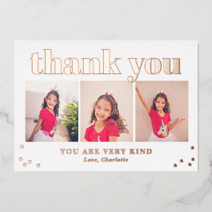 Simplement Happy Flat FOIL Grad Carte de remerciem