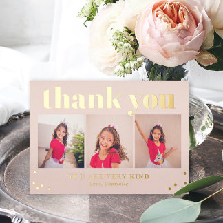 Simplement Happy Flat FOIL Grad Carte de remerciem