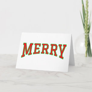 Simplement Joyeux Carte de Vœux Classique de Fêt