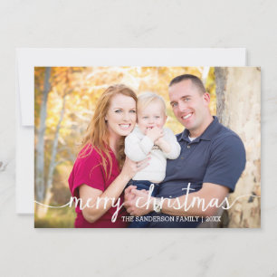 Simplement Joyeux Carte photo de Noël / Snowflakes